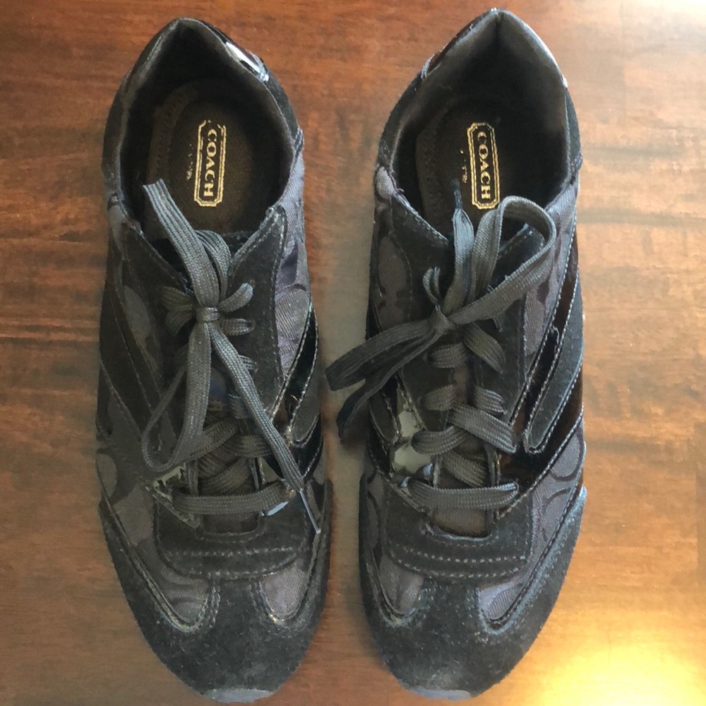 Authentic Black Coach Sneakers